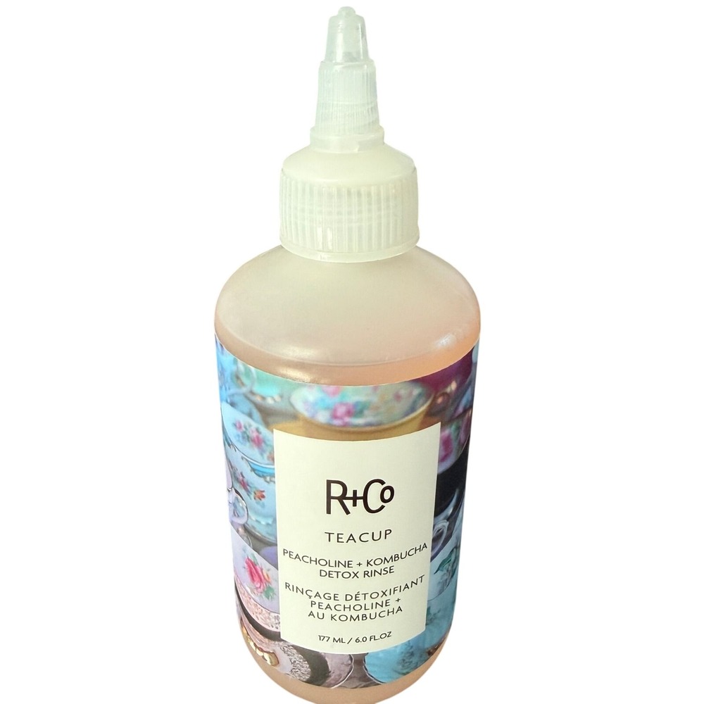 R+Co Teacup Peacholine + Kombucha Detox Rinse 6.0oz Peach - See Condition